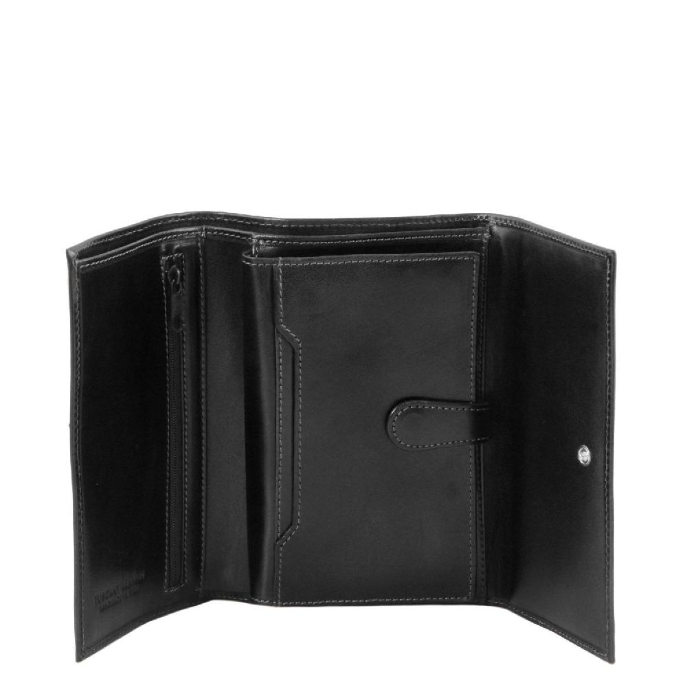Tuscany Leather Esclusivo Portafogli da Donna in Pelle 4 Ante Sottocosto