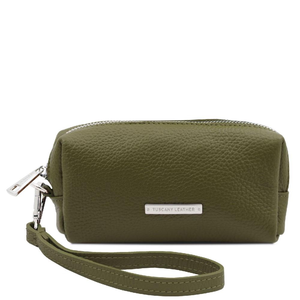 Tuscany Leather Trousse in Pelle Morbida In Saldo