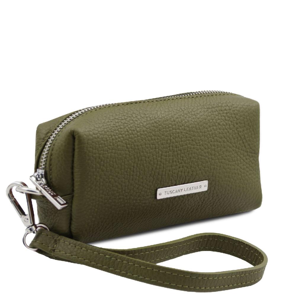 Tuscany Leather Trousse in Pelle Morbida In Saldo