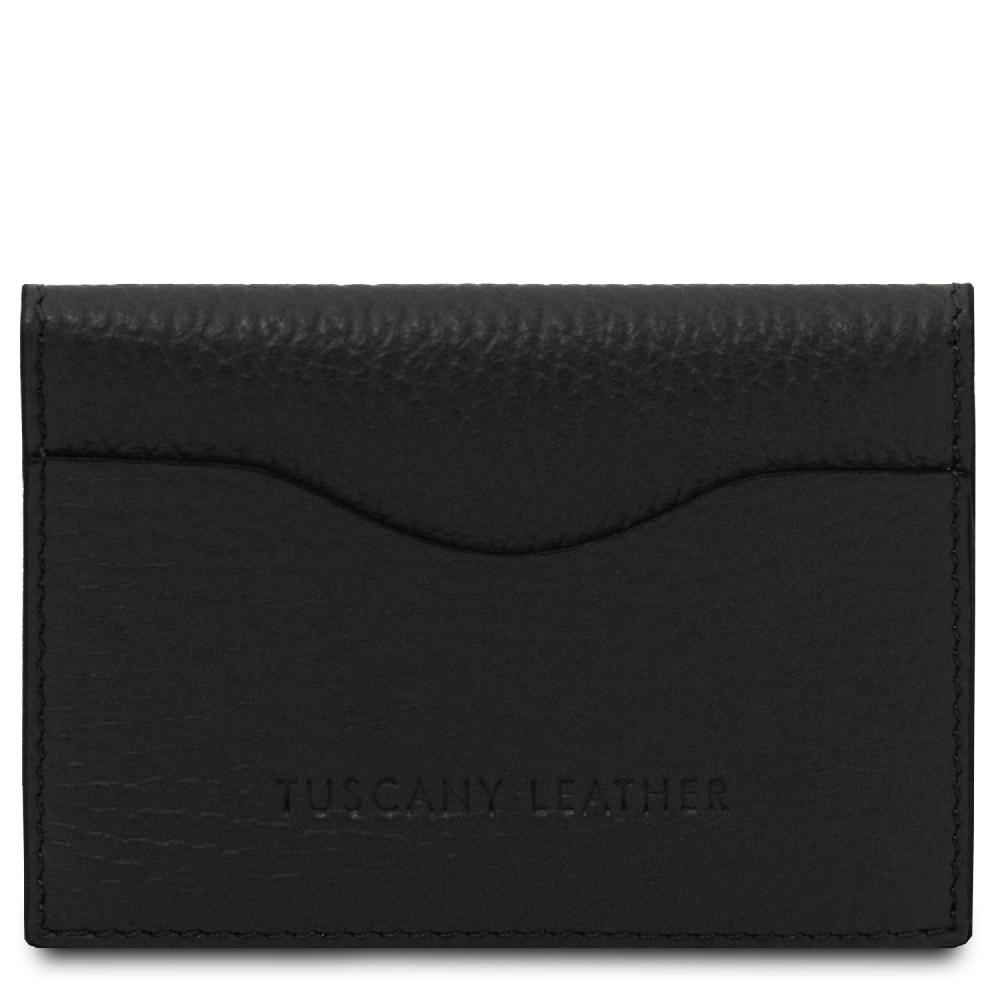 Tuscany Leather Porta Biglietti da Visita / Carte di Credito in Pelle Nuova