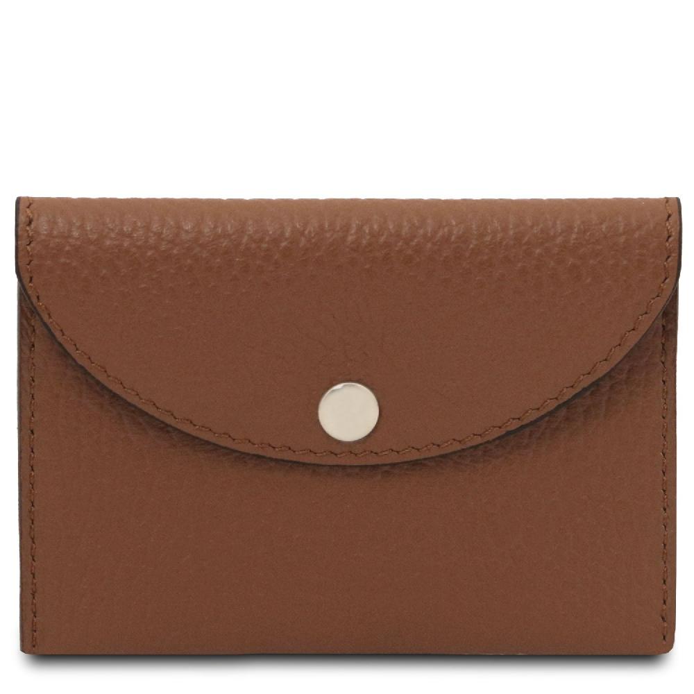 Tuscany Leather Porta Biglietti da Visita / Carte di Credito in Pelle Moda