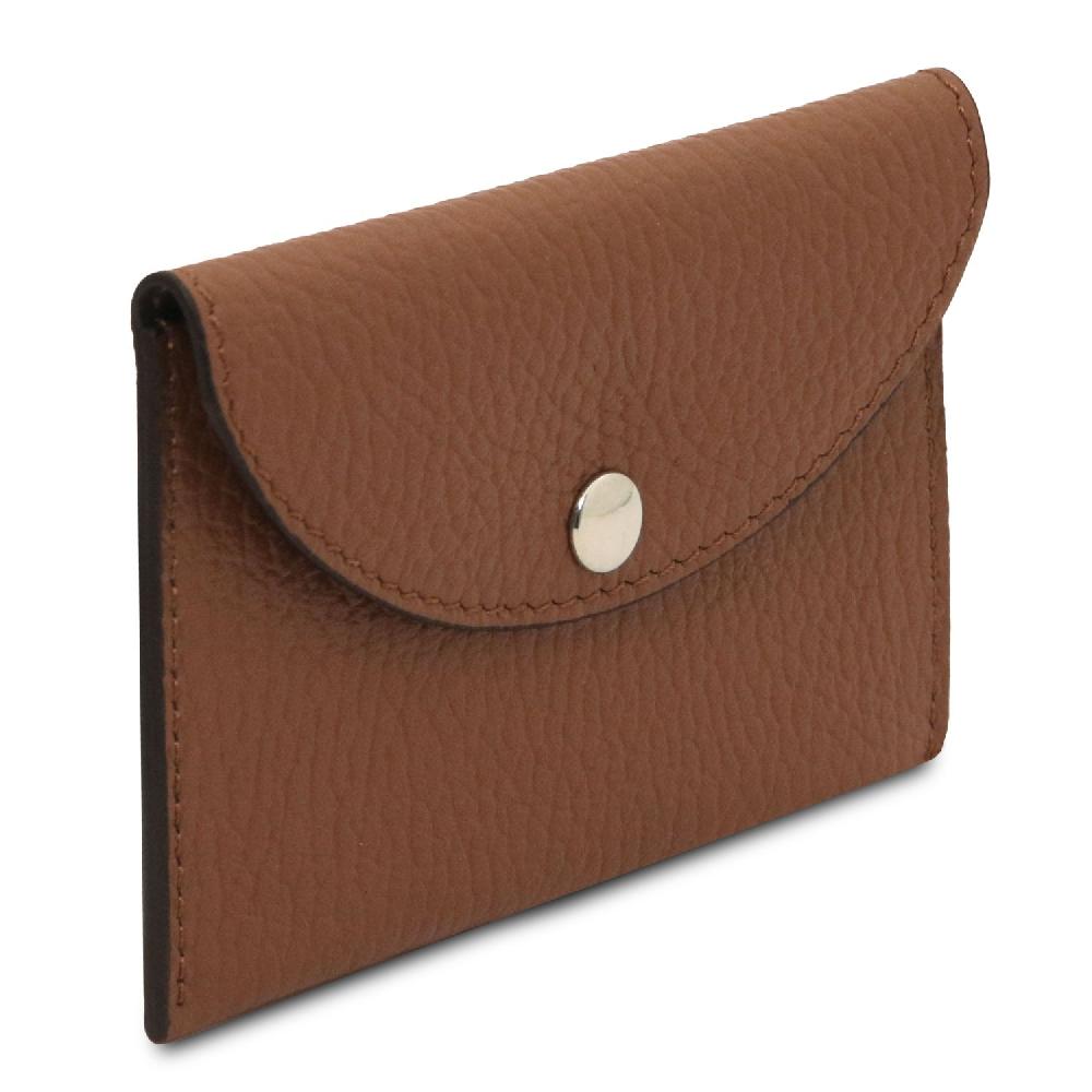 Tuscany Leather Porta Biglietti da Visita / Carte di Credito in Pelle Moda