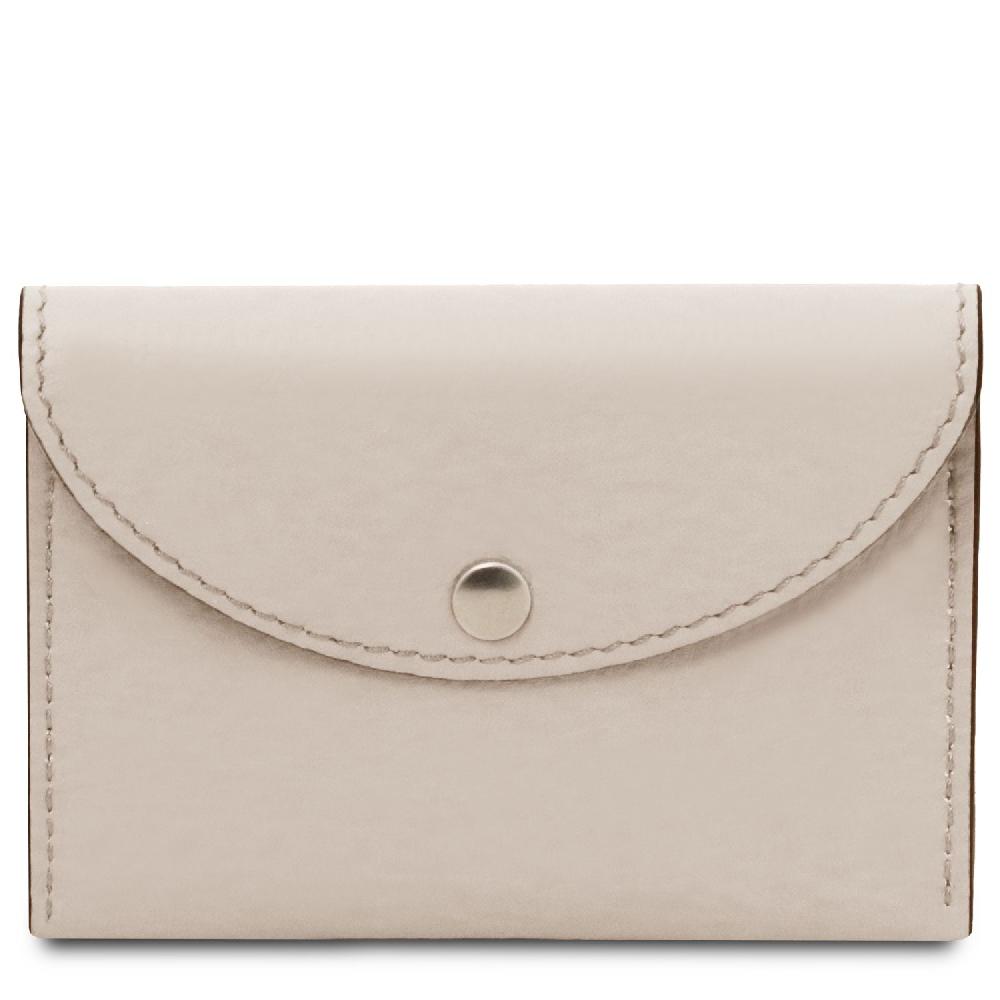 Tuscany Leather Porta Biglietti da Visita / Carte di Credito in Pelle Qualità