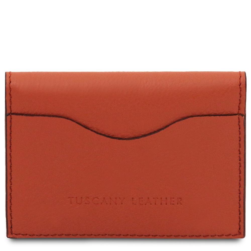 Tuscany Leather Porta Biglietti da Visita / Carte di Credito in Pelle Soddisfazione Garantita