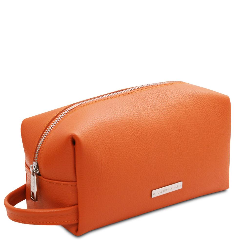 Tuscany Leather Beauty Case in Pelle Morbida Presa