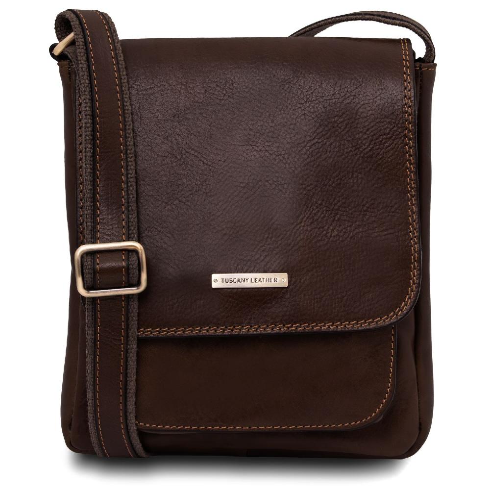 Tuscany Leather Borsello da Uomo in Pelle con Tasca Frontale Vendita calda