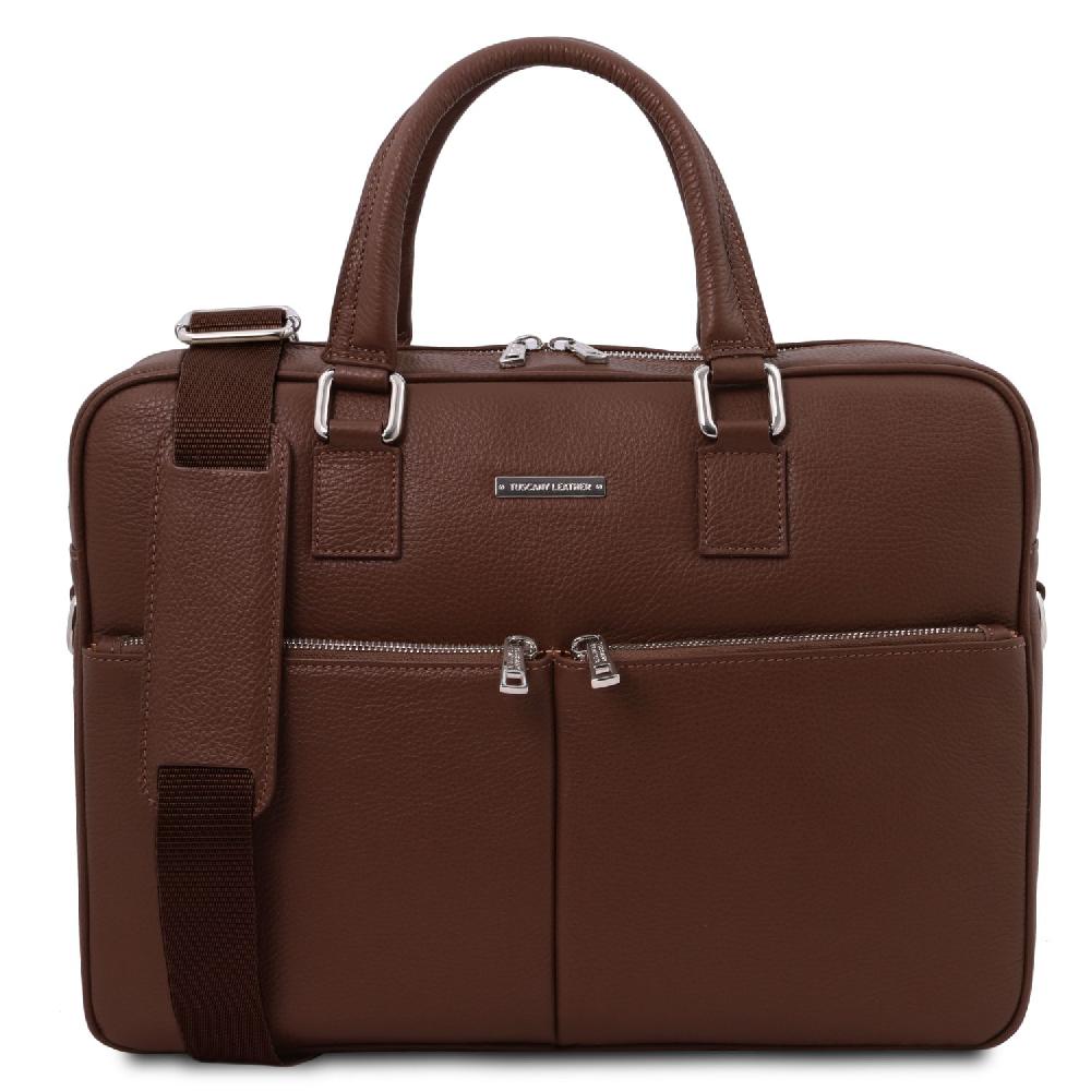Tuscany Leather Borsa Porta Computer in Pelle Grandi sconti