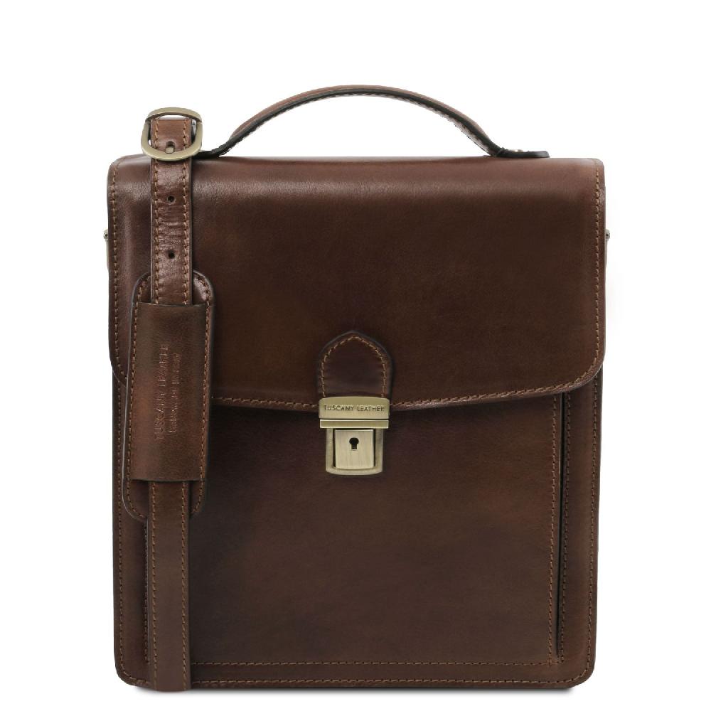 Tuscany Leather Borsello in Pelle a Tracolla - Misura Piccola Offerte speciali