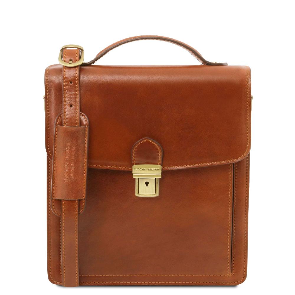 Tuscany Leather Borsello in Pelle a Tracolla - Misura Piccola Sconti VIP