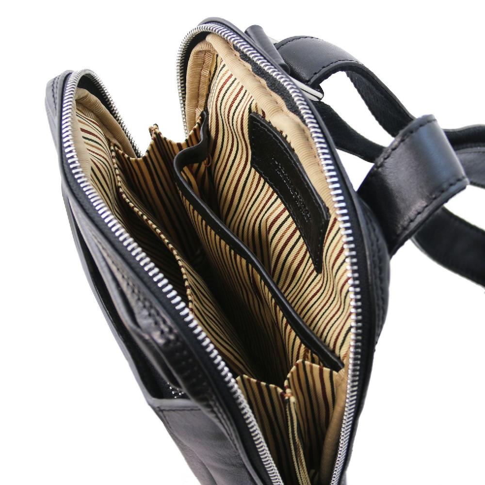 Tuscany Leather Borsello da Uomo in Pelle Ritorno libero
