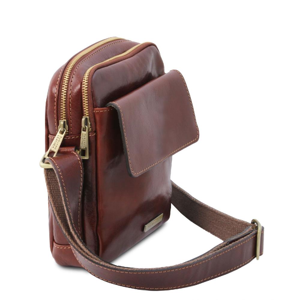 Tuscany Leather Borsello da Uomo in Pelle Ultimo giorno