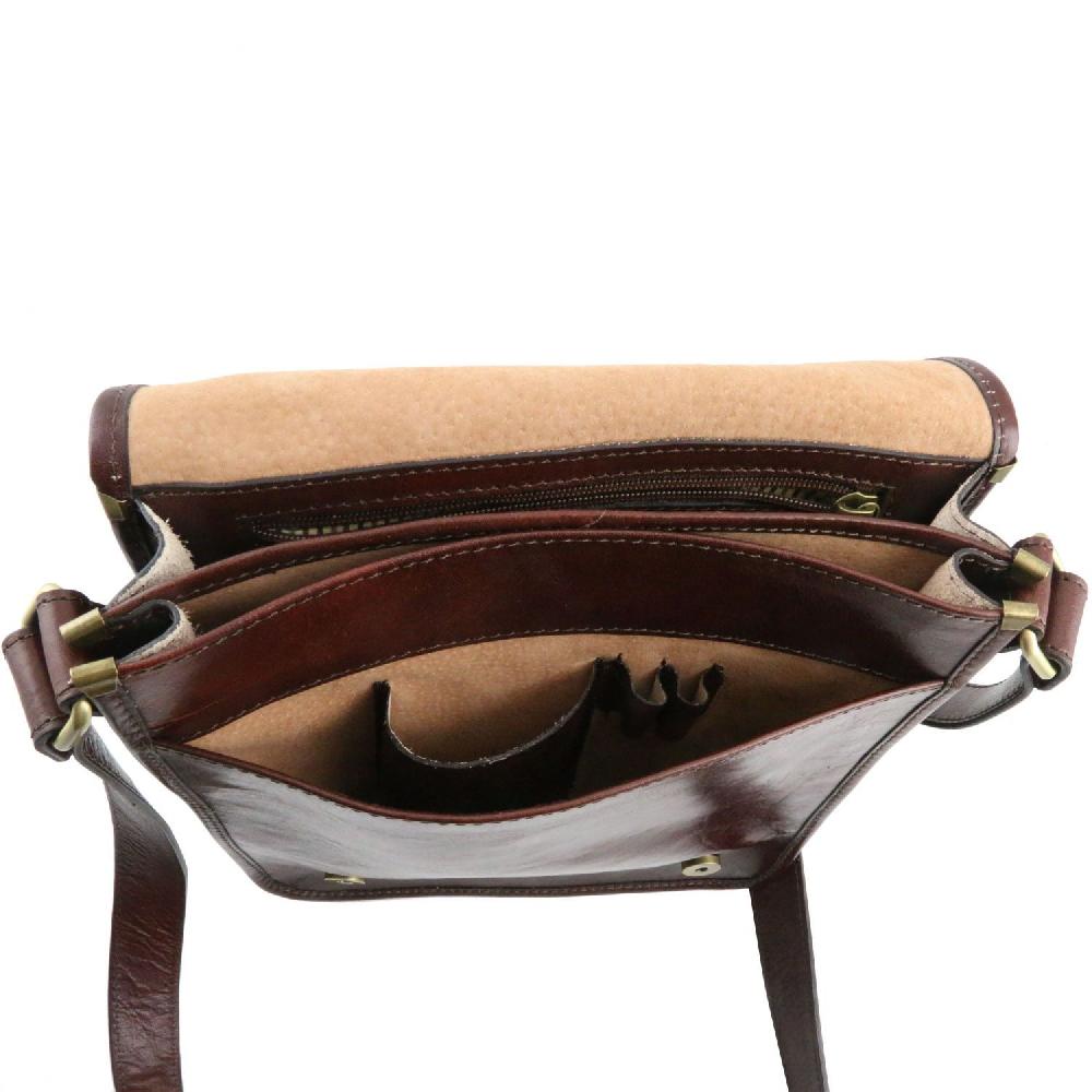 Tuscany Leather Borsa a Tracolla 2 Scomparti Sostegno trimestrale