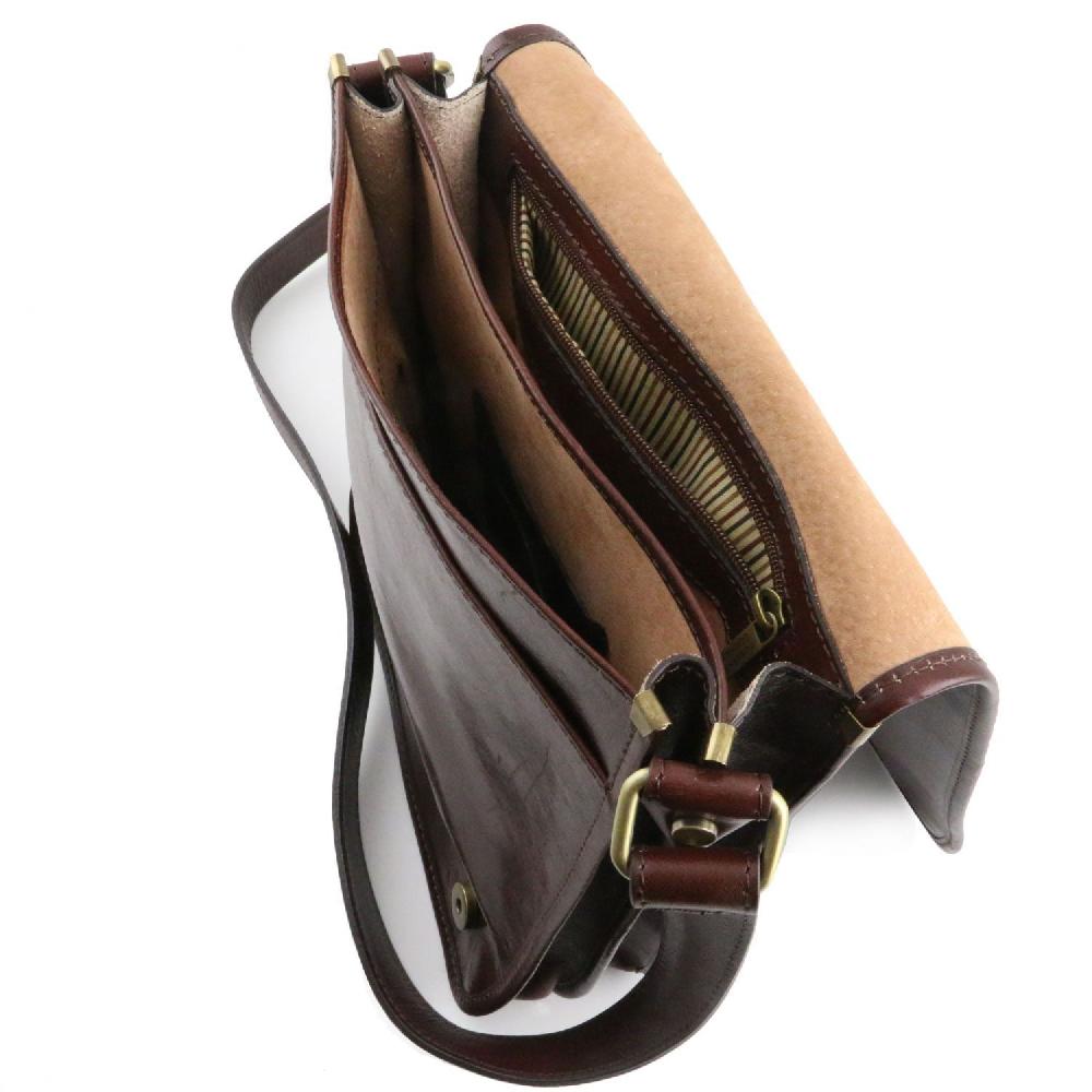 Tuscany Leather Borsa a Tracolla 2 Scomparti Sostegno trimestrale