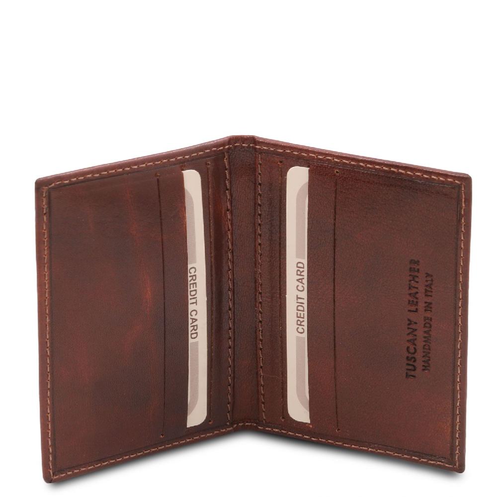 Tuscany Leather Esclusivo Portacarte in Pelle Trasporto libero internazionale