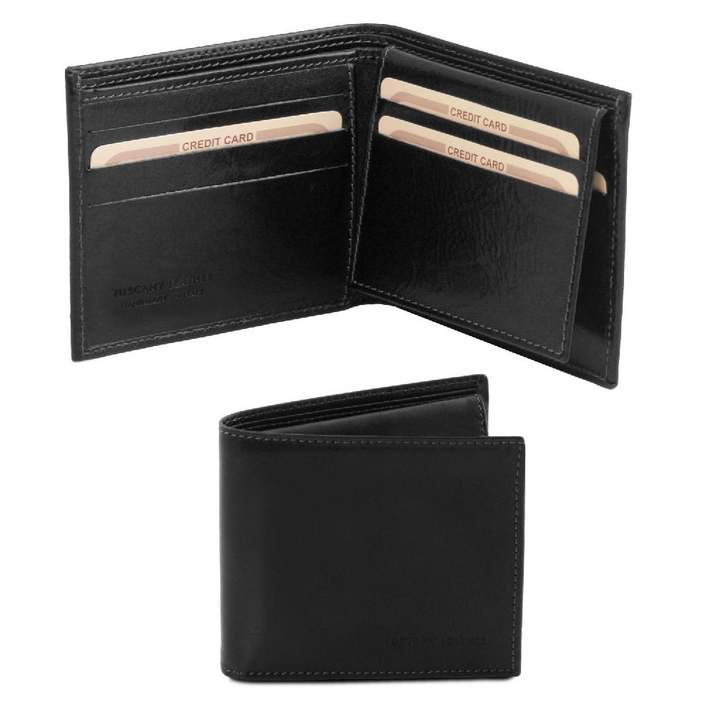 Tuscany Leather Esclusivo Portafoglio Uomo in Pelle 3 Ante 50% di sconto per tempo limitato