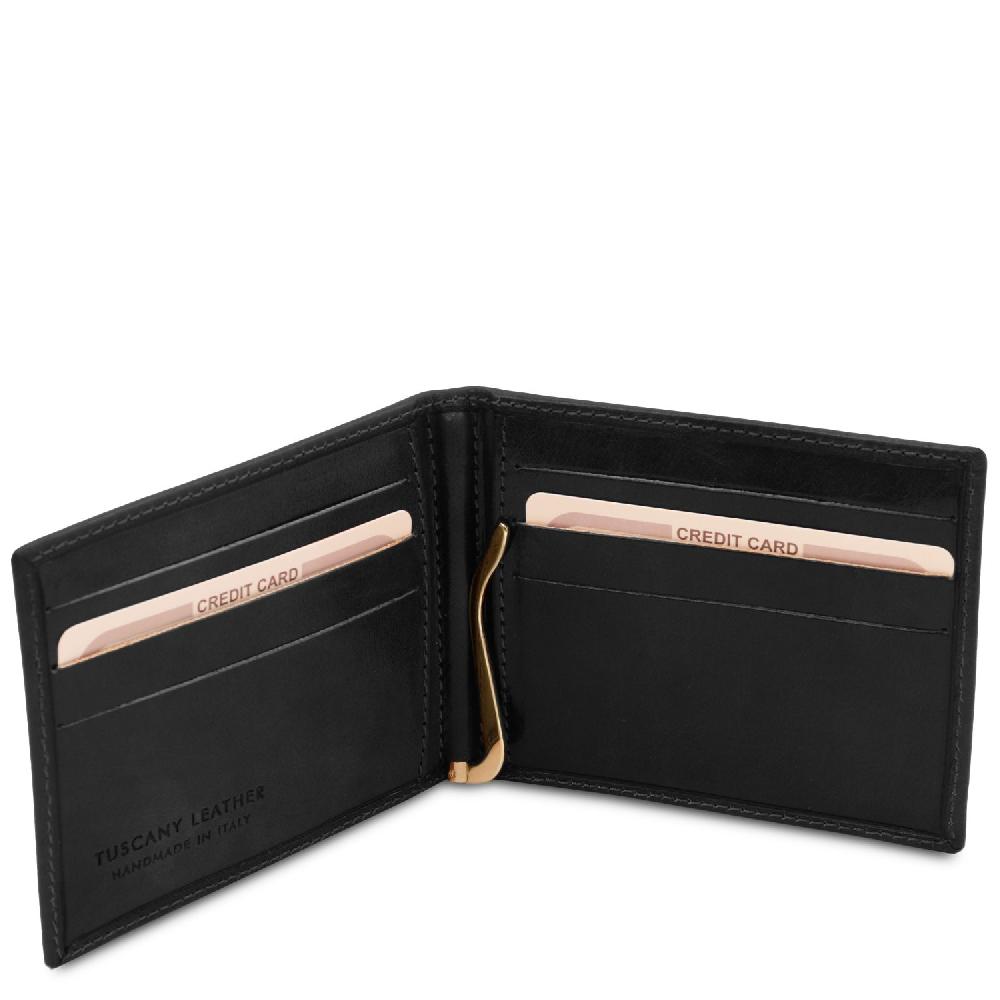Tuscany Leather Esclusivo Portacarte in Pelle con Fermasoldi Spedizione Gratuita