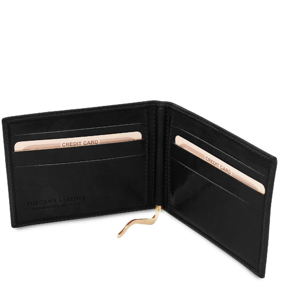 Tuscany Leather Esclusivo Portacarte in Pelle con Fermasoldi Spedizione Gratuita