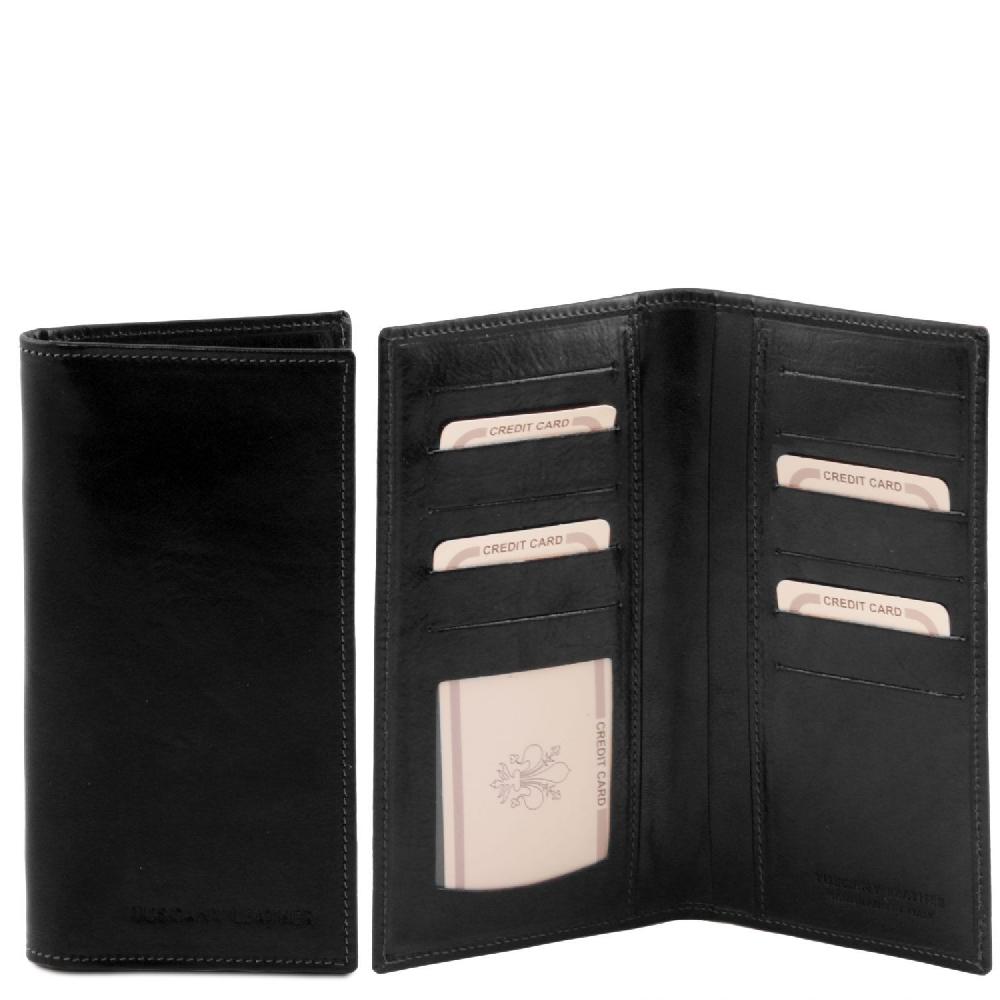 Tuscany Leather Esclusivo Portafoglio Verticale in Pelle 2 Ante Promozione Limitata