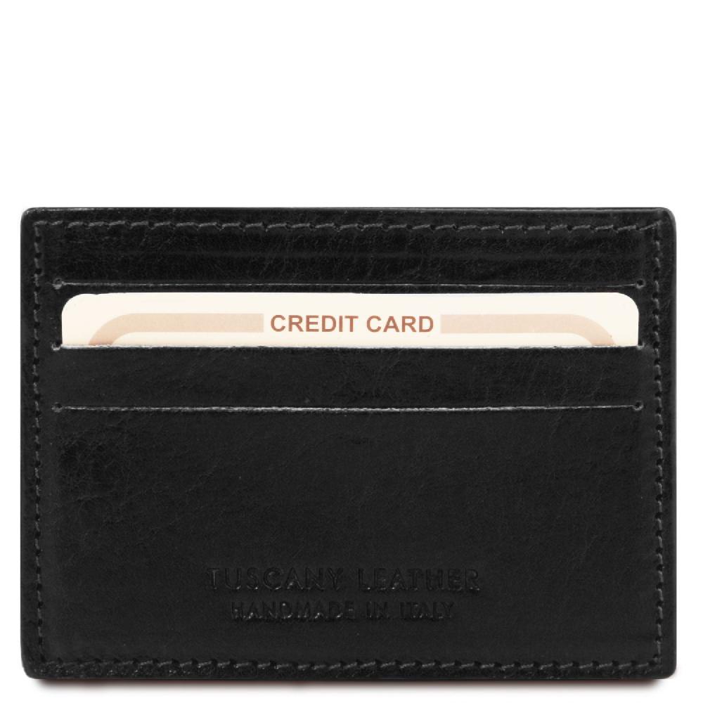 Tuscany Leather Esclusivo Portacarte di Credito in Pelle Affare Del Giorno