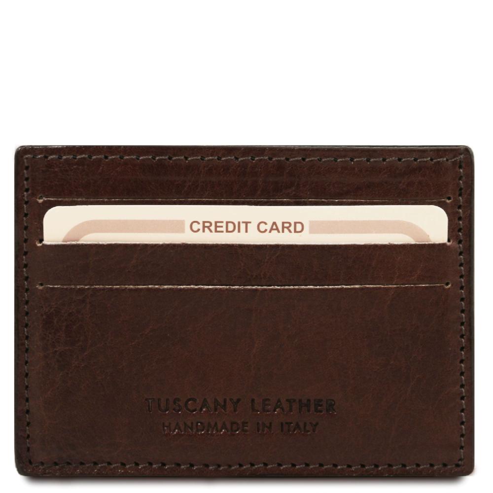 Tuscany Leather Esclusivo Portacarte di Credito in Pelle Prezzo Ridotto