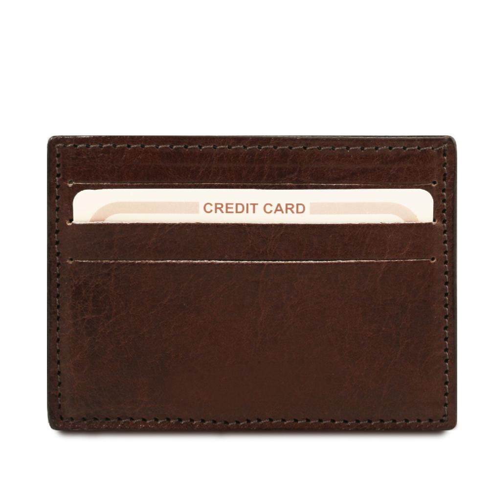 Tuscany Leather Esclusivo Portacarte di Credito in Pelle Prezzo Ridotto