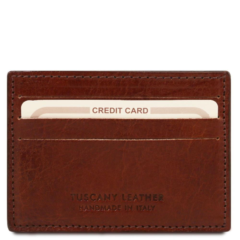 Tuscany Leather Esclusivo Portacarte di Credito in Pelle Sottocosto