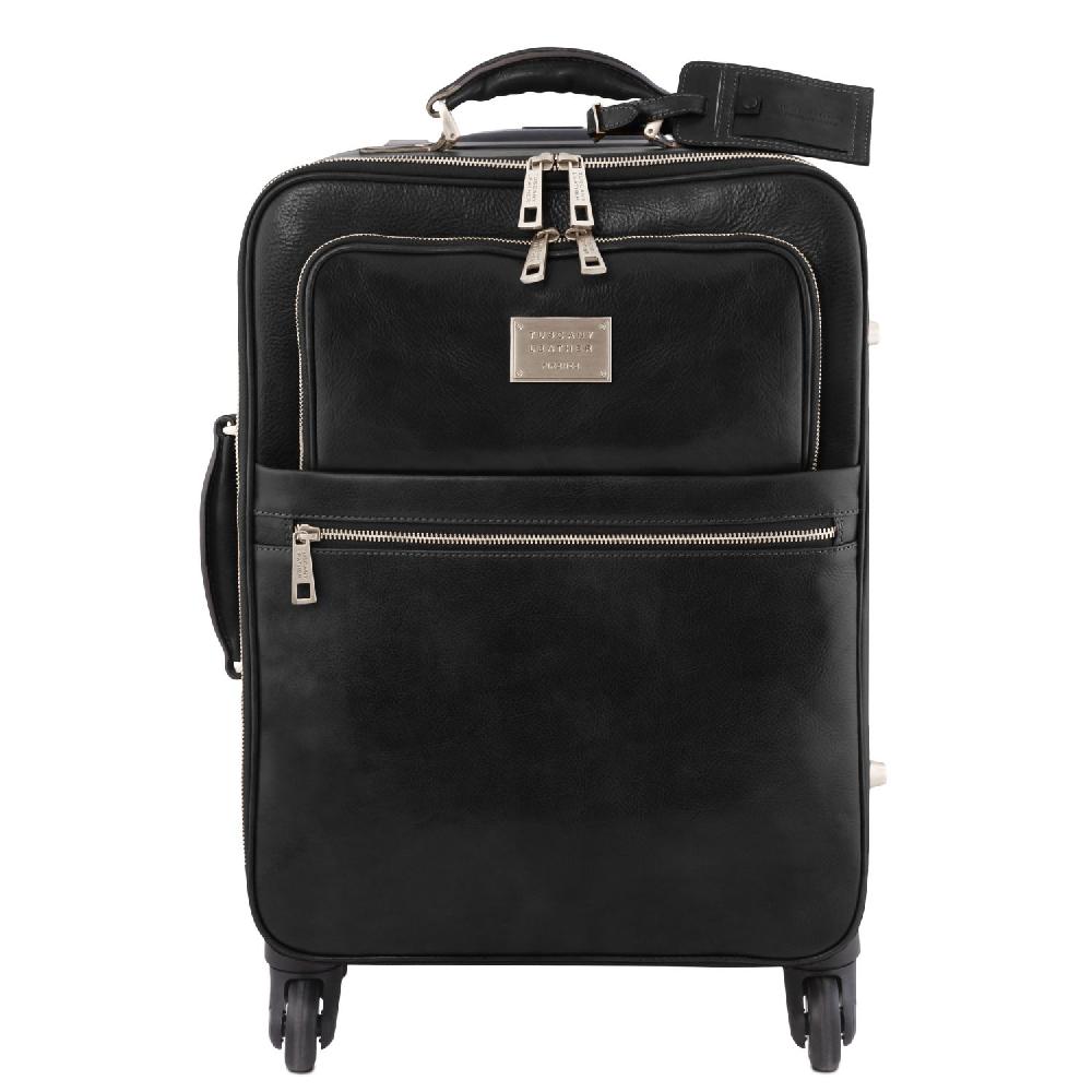 Tuscany Leather Trolley con 4 Ruote e Borsa Porta Computer TL SMART in Pelle Sconto