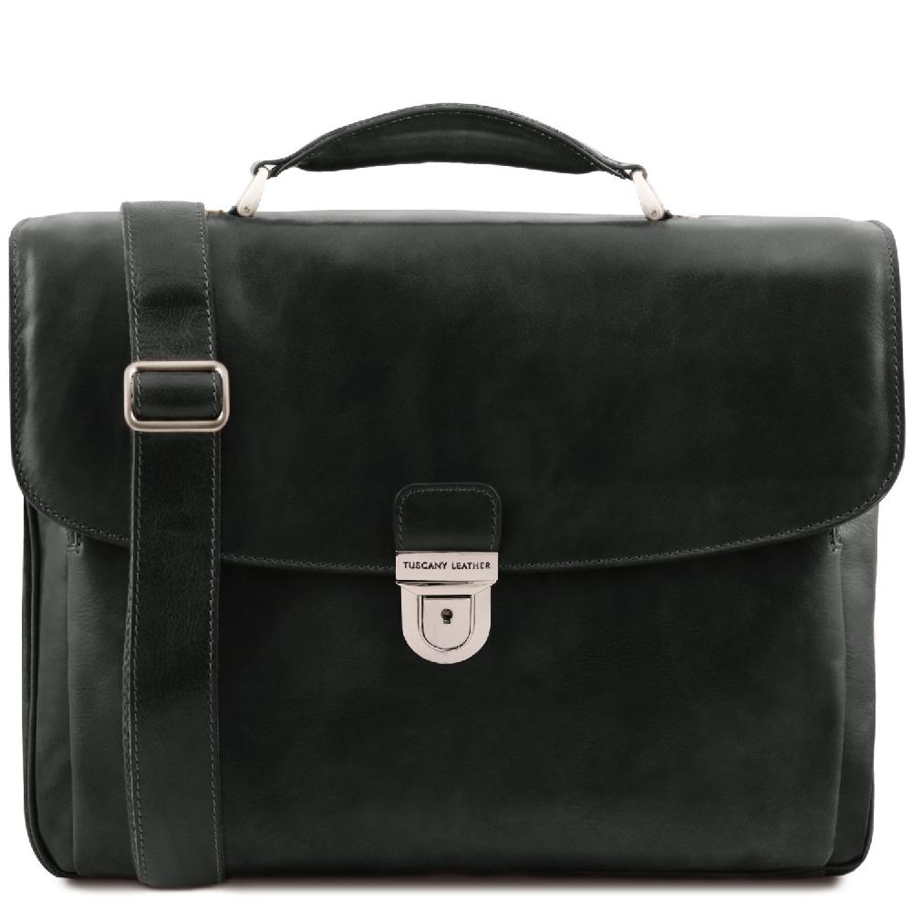 Tuscany Leather Borsa Porta Computer TL SMART Multiscomparto in Pelle Nuova