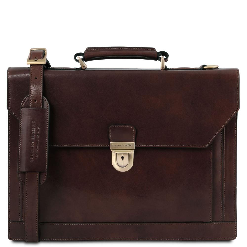 Tuscany Leather Cartella in Pelle 3 Scomparti Vendite stagionali