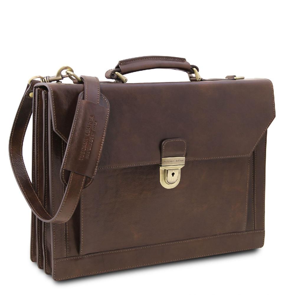 Tuscany Leather Cartella in Pelle 3 Scomparti Black Friday