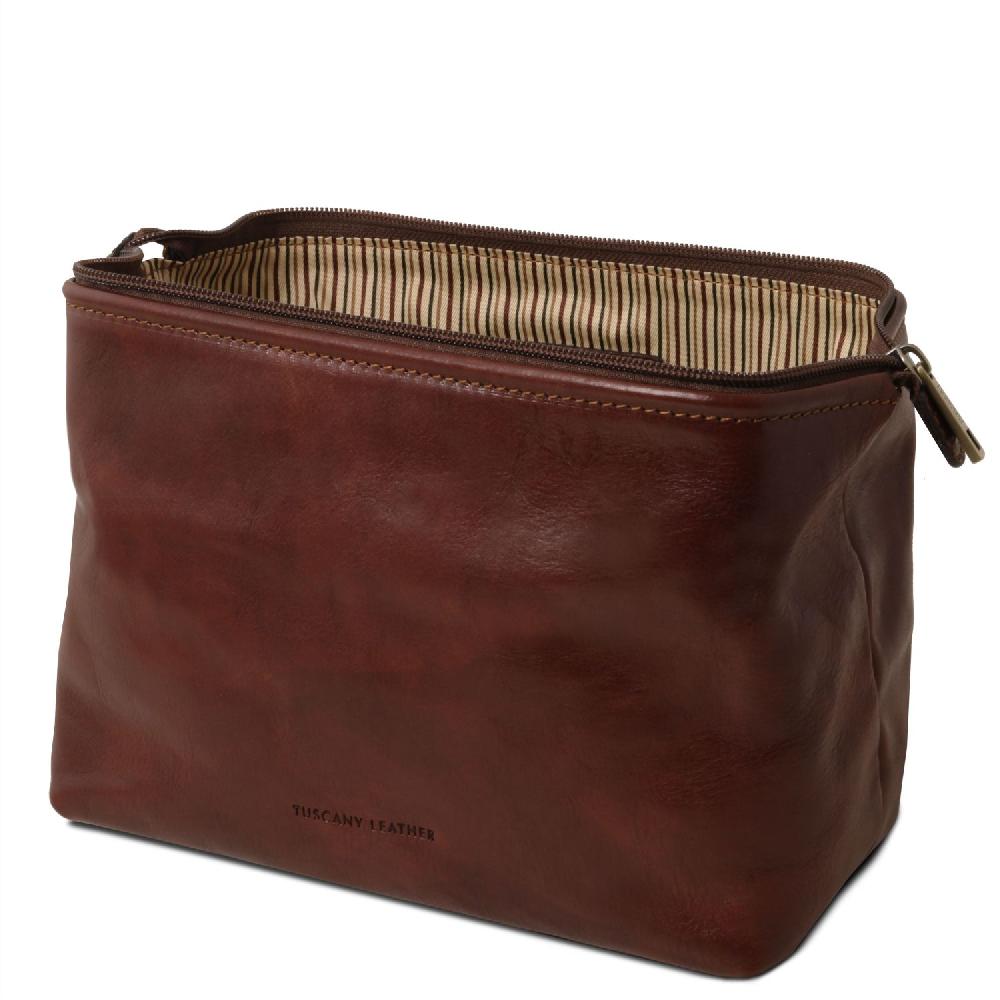 Tuscany Leather Beauty Case in Pelle - Misura Grande Offerta Anniversario