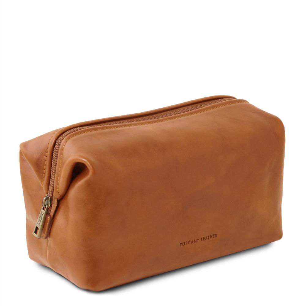 Tuscany Leather Beauty Case in Pelle - Misura Grande Smaltimento dello stoccaggio