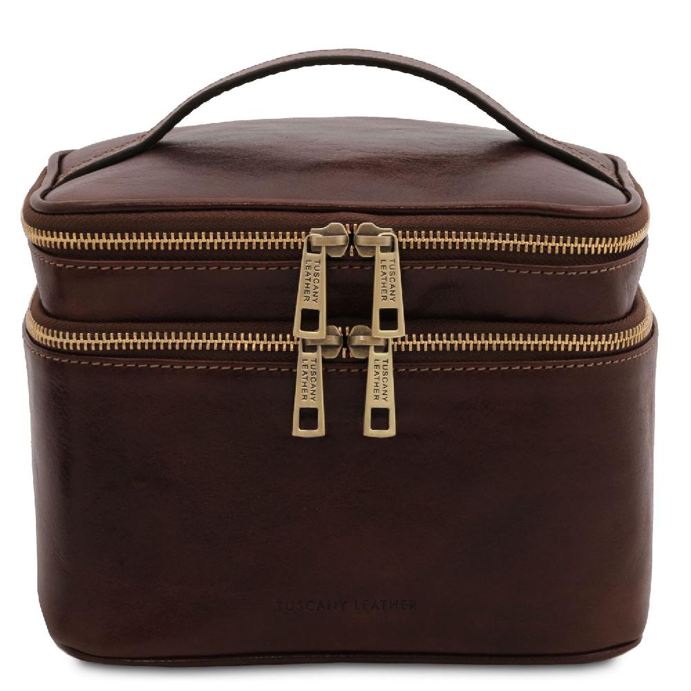 Tuscany Leather Beauty Case in Pelle Rilascio limitato