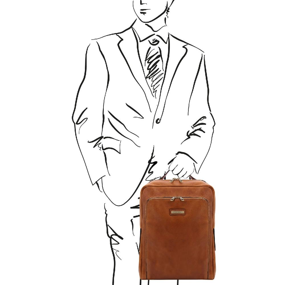 Tuscany Leather Zaino Porta Computer in Pelle Italy