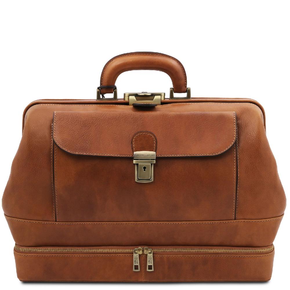 Tuscany Leather Esclusiva Borsa Medico in Pelle con Doppio Fondo Online