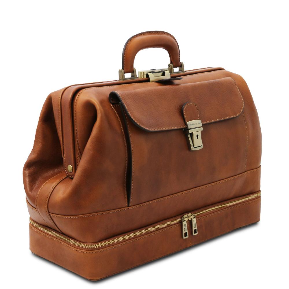 Tuscany Leather Esclusiva Borsa Medico in Pelle con Doppio Fondo Online