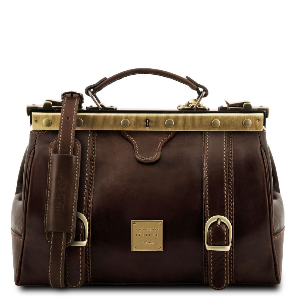 Tuscany Leather Borsa Medico in Pelle con Fibbie Frontali Vendita Calda