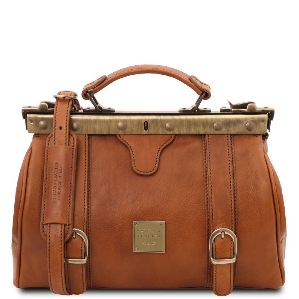 Tuscany Leather Borsa Medico in Pelle con Fibbie Frontali Saldi Di Fabbrica
