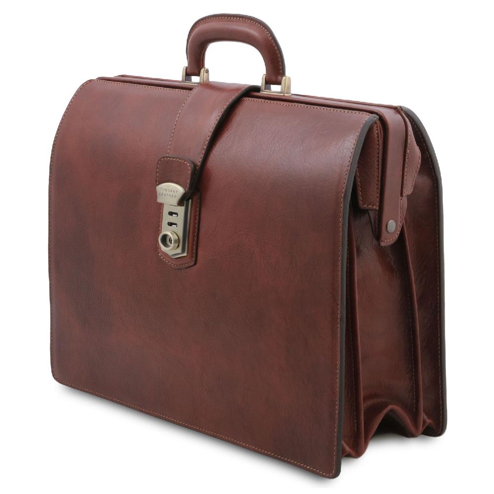 Tuscany Leather Borsa Medico in Pelle 3 Scomparti Vendite Flash