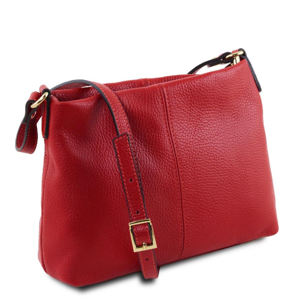 Tuscany Leather Borsa a Tracolla in Pelle Morbida Spedizione gratuita