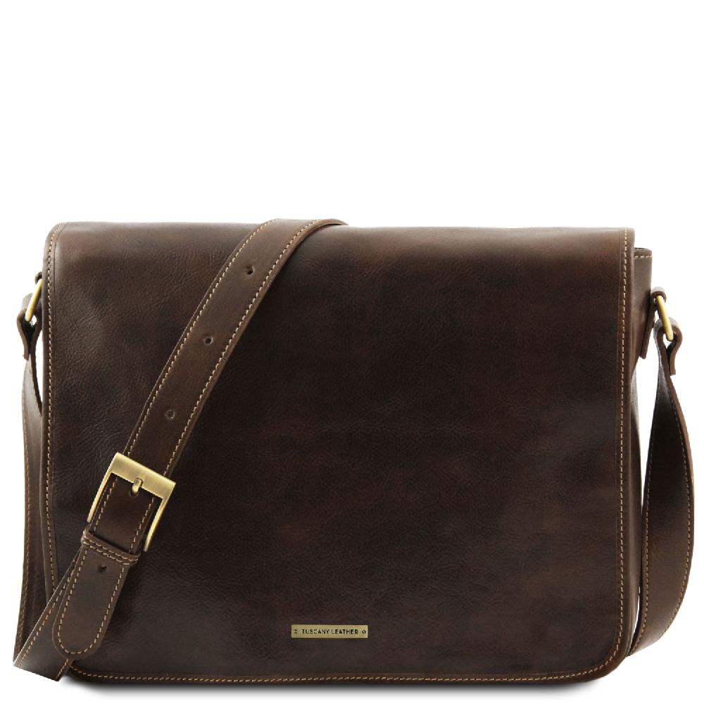 Tuscany Leather Borsa a Tracolla 2 Scomparti in Pelle Shopping online