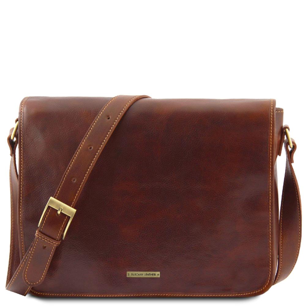 Tuscany Leather Borsa a Tracolla 2 Scomparti in Pelle Offerta esclusiva