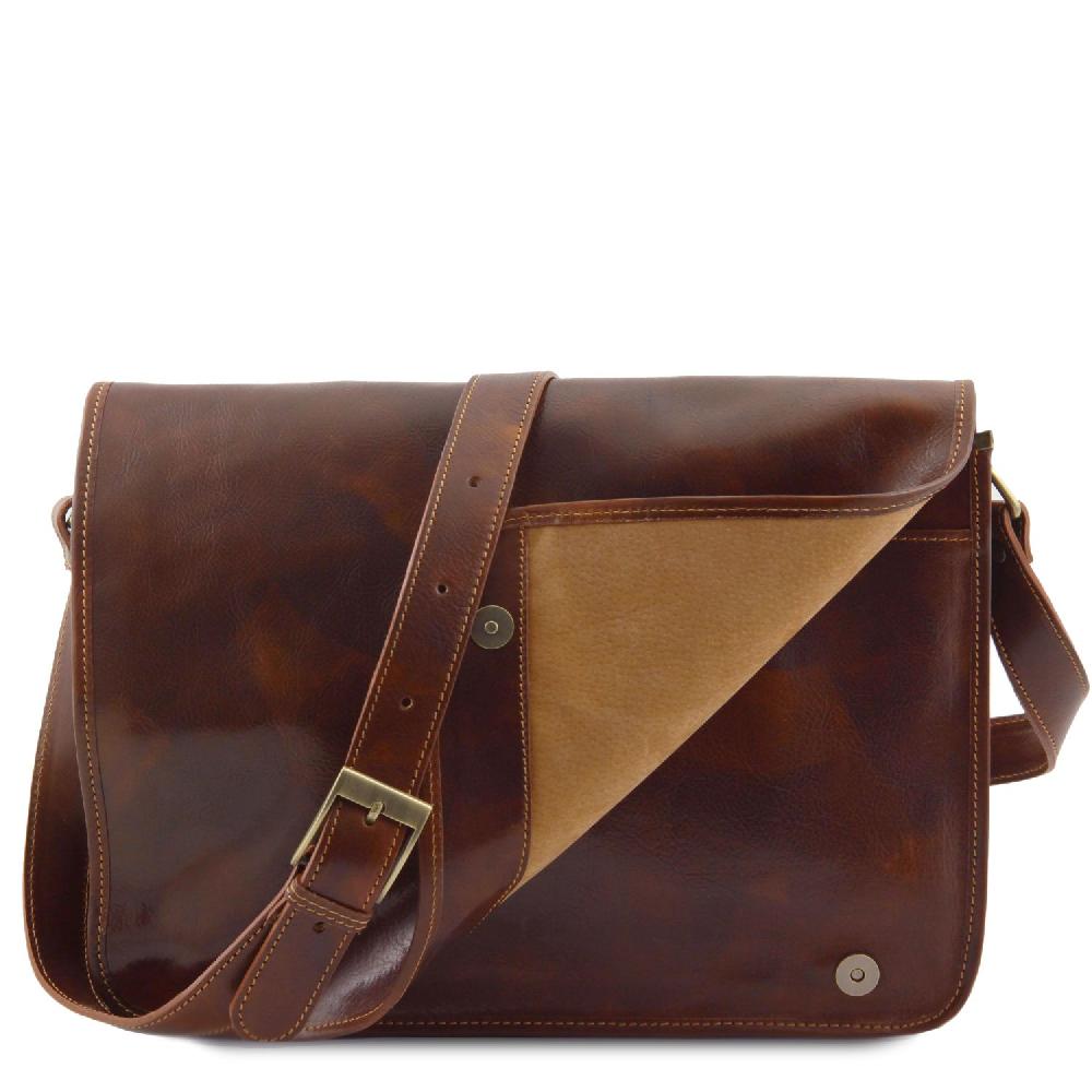 Tuscany Leather Borsa a Tracolla 2 Scomparti in Pelle Offerta esclusiva