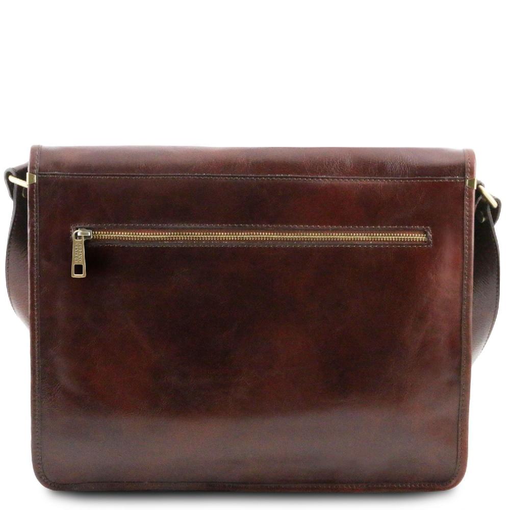 Tuscany Leather Borsa a Tracolla 2 Scomparti - Misura Grande Vendite stagionali