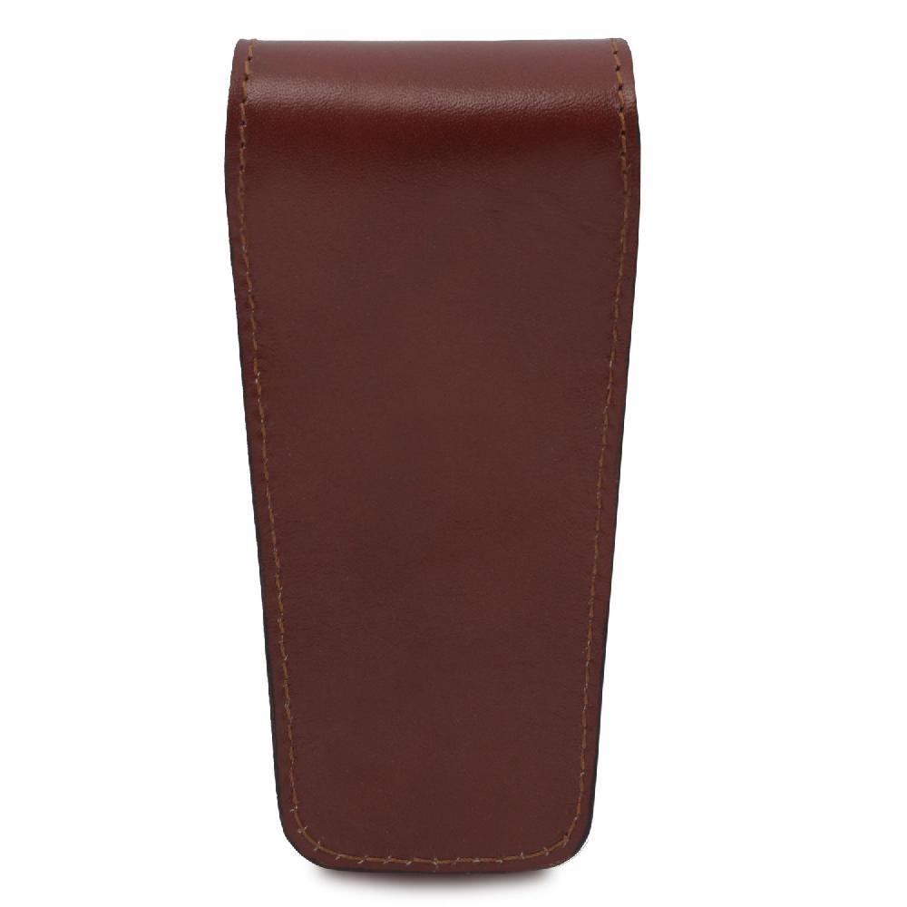 Tuscany Leather Elegante Porta Penne 2 Posti/porta Orologio in Pelle Comprane uno, ottenene uno gratis