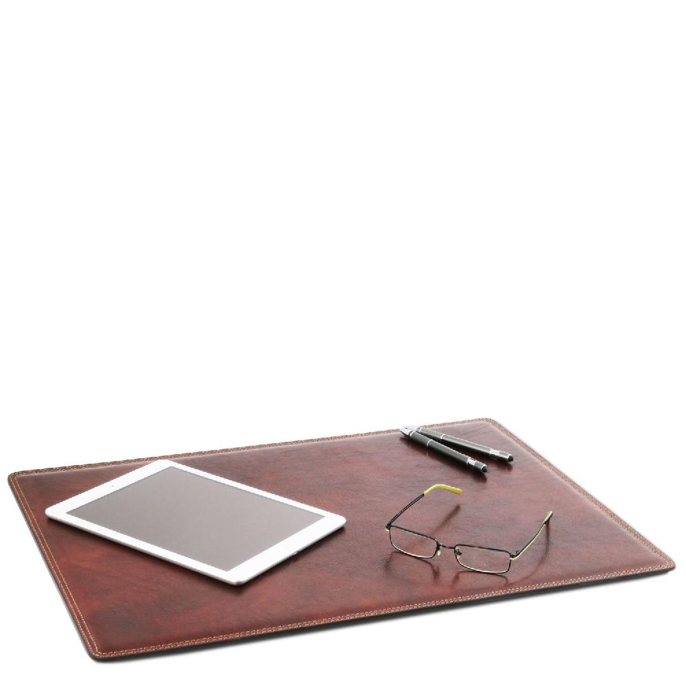 Tuscany Leather Sottomano da Scrivania Tappetino per Mouse e Vuotatasche in Pelle Sconti VIP