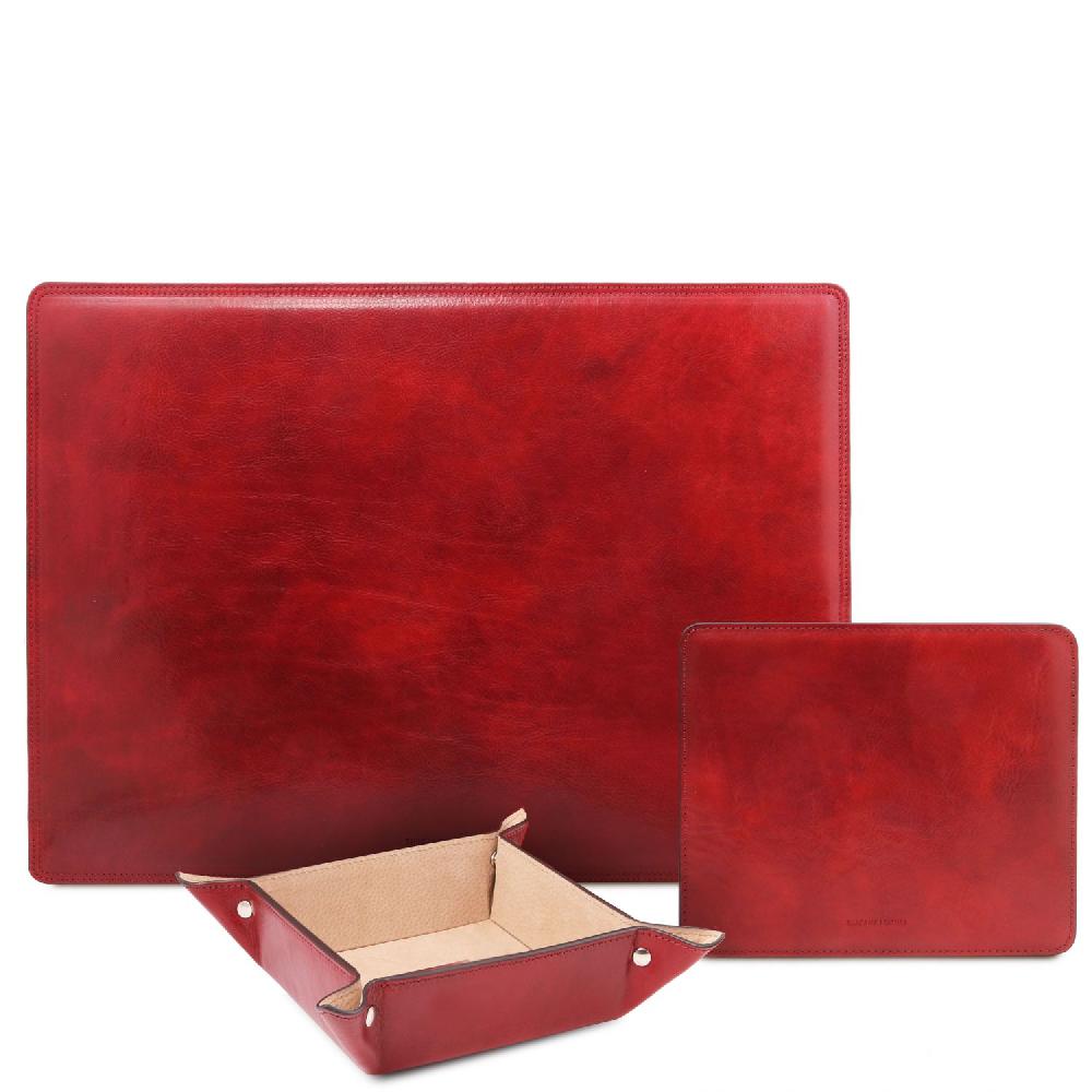 Tuscany Leather Sottomano da Scrivania Tappetino per Mouse e Vuotatasche in Pelle Offerta settimanale