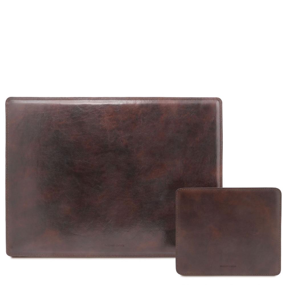 Tuscany Leather Sottomano da Scrivania e Tappetino per Mouse in Pelle Ultimi due giorni