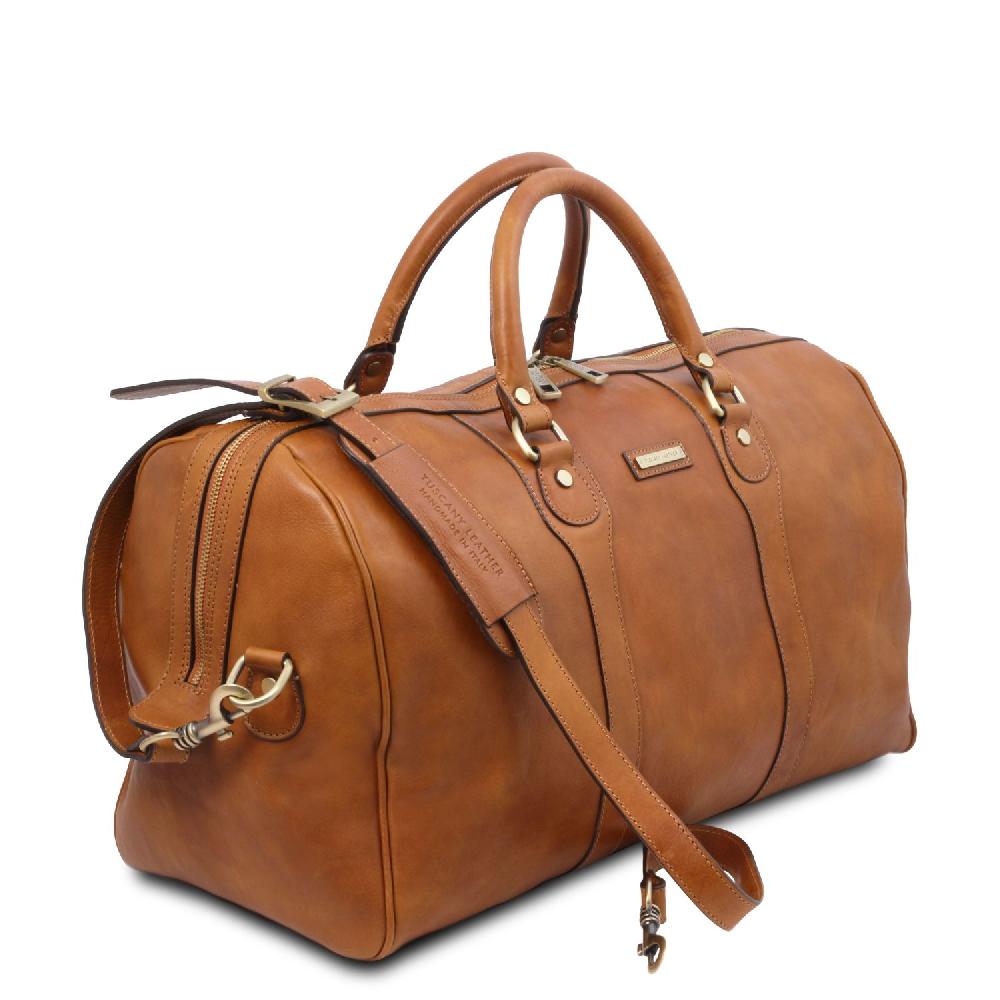 Tuscany Leather Borsone da Viaggio in Pelle e Beauty Case in Pelle Super sconto