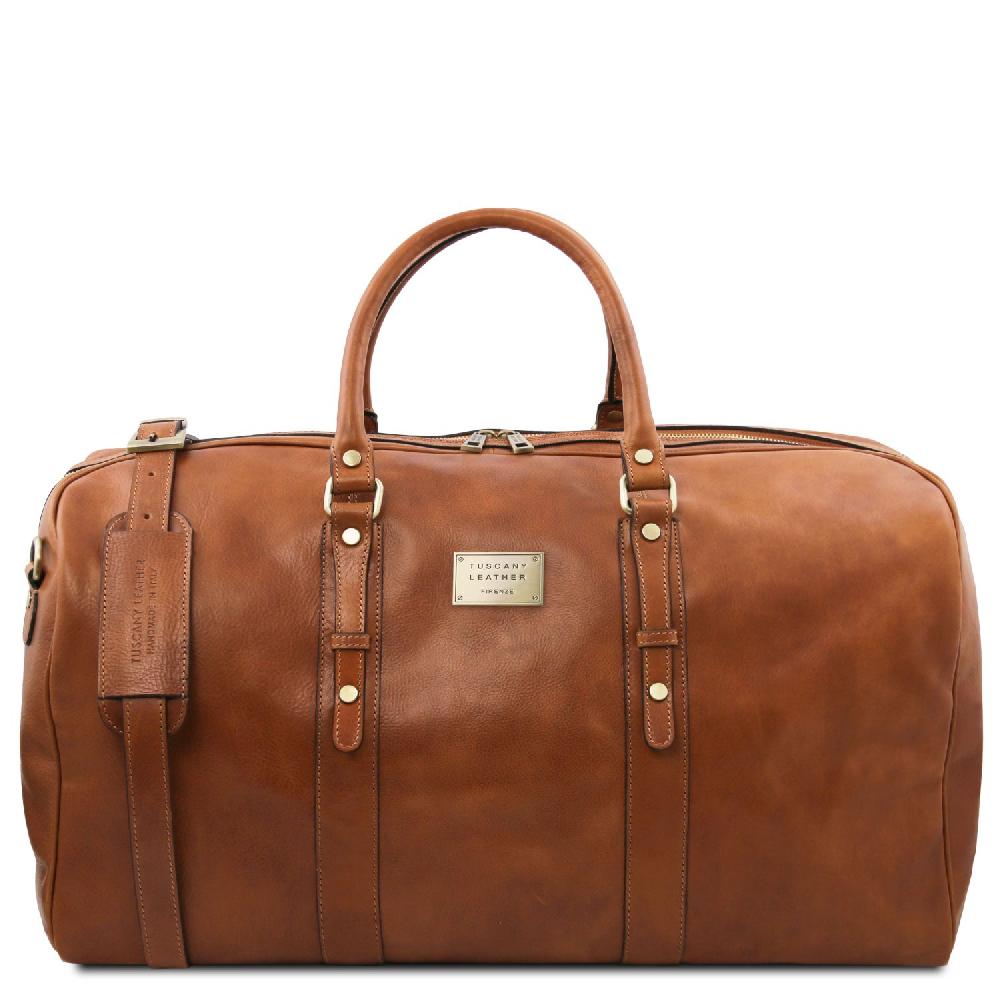 Tuscany Leather Borsone da Viaggio in Pelle Esporta salva